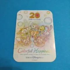 ダッフィーとフレンズ 20周年 ステッカー