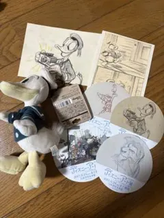 ディズニー ドナルド キーホルダー ポストカード ステッカー