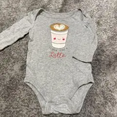 【同梱無料】baby GAP ラテ柄ロンパース70 ボディスーツ