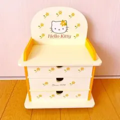 HELLO KITTY 木製 3段ミニチェスト 1998年製 ハローキティ - メルカリ