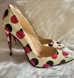 Christian Louboutin パテント オープントゥパンプス 37 - メルカリ