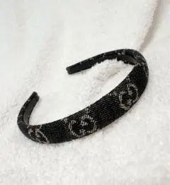 美品⭐︎ グッチ　GUCCI GG カチューシャ GUCCI グッチ カチューシャ ヘアバンド レディース 新品 GG柄 ネイビー