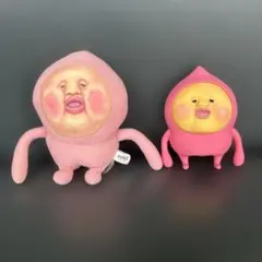 こびとづかん　カクレモモジリ　ぬいぐるみ キーホルダー 2種セット