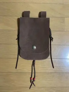 メディスンバック　スエード生地　焦茶