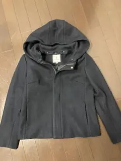 美品ROPÉ PICNIC ネイビーフード付きコート36 黒