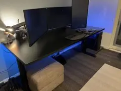 GARAGE fantoni パソコンデスク GT BLACK脚 新品同等❗️