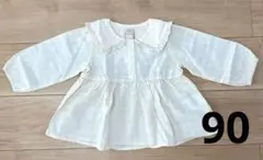 【テータテート】襟付きブラウス キナリ 90cm【新品・未使用】