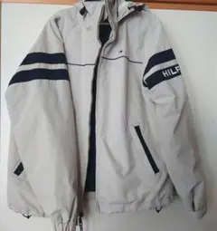 TOMMY HILFIGER フード付きジャンパー XS ベージュ/ネイビー