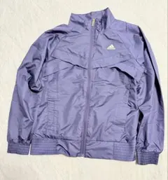 adidas パープル CLIMA PROOF ウィンドブレーカー L 美品