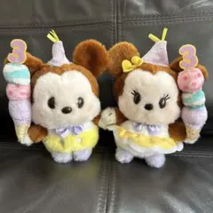 ミッキー ミニー 3rdアニバーサリー うるぽちゃちゃん アイスクリーム セット