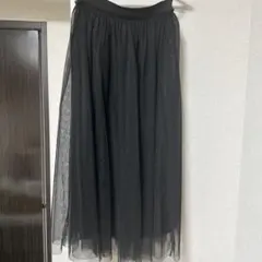 AMERICAN HOLIC　チュールロングスカート　黒