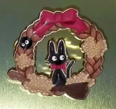 未使用　JIJI　ピンバッジ　魔女の宅急便　アニメ　&　メッセージカード