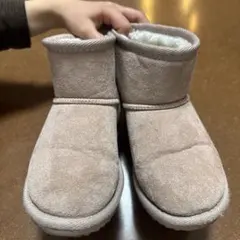 branshes ベージュ ショートブーツ