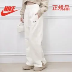 美品 ナイキ スウェットパンツ フリース レディース ワイドパンツ 白 M