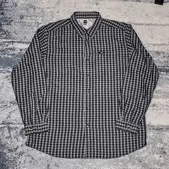 THE NORTH FACE 長袖シャツ ネイビー/ベージュ チェック モーダル