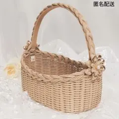 M 結婚式小物 リングピロー かご フラワーガール バスケット フラワーシャワー