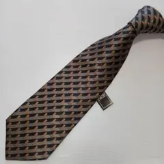 日本製　渋め　BEPI ETRI 幾何学模様 ネクタイ