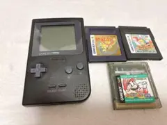 ゲームボーイ ポケット 本体 黒 ソフト ポケモン金 他