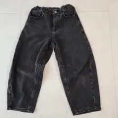 GU バレルレッグジーンズ　ブラック　 130サイズ