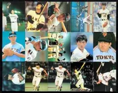 カルビー野球カード年代バラバラ読売ジャイアンツ集15枚