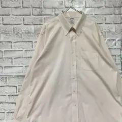 ブルックスブラザーズ長袖シャツ！ピンクXL 922