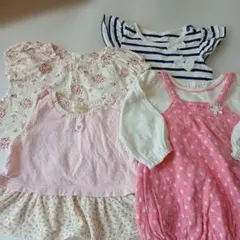 チュニック　80と90サイズ　半袖、長袖　4点おまとめ