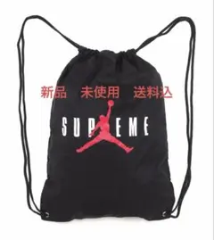 新品　Supreme Jordan Drawstring Bag Black