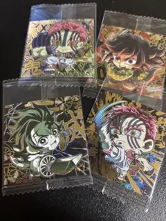 鬼滅の刃　ディフォルメシール　冨岡義勇　猗窩座　竈門炭治郎　全極レア