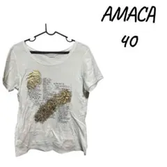 AMACA グラフィックプリント Tシャツ 40