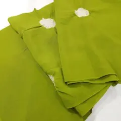 ☆送料込み☆新品 　振袖・着物用正絹帯揚げ（抹茶色系)