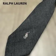 RALPH LAUREN ラルフローレン ネクタイ ビンテージ ポニー グレー
