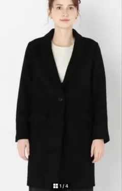 Another Edition 1ボタンチェスターコート