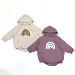 70 ロンパース ２枚 セット まとめ売り 虹 可愛い