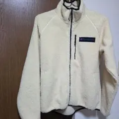 Champion フリースジャケット クリーム色