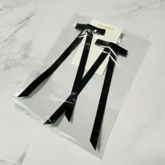 AneMone ブラックリボン　ヘアピン