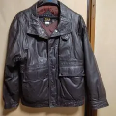 EXCELLENT FASHION ダークブラウン レザージャケット Lサイズ
