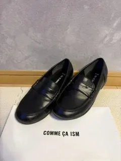COMME CA ISMコムサイズム ローファー ブラックキッズ22.0cm