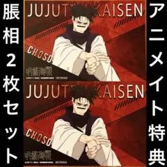 呪術廻戦　アニメイト　特典イラストカード　脹相　2枚セット　グッズ　匿名配送