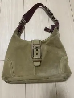 コーチ　ソーホー　アクセサリーポーチ　ワンショルダーバッグ　スウェード