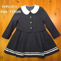 ネイビー フォーマルワンピース 入学式 卒園式 キャサリンコテージ115cm