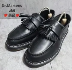 美品 ドクターマーチン ADRIAN タッセルローファー UK6 黒 正規品