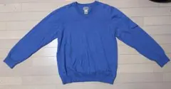 L.L.Bean Vネックセーター Mサイズ 青