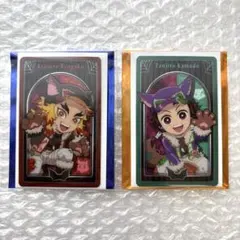 鬼滅の刃　ハロウィン 2025 ランダムメタリックカード　煉獄杏寿郎　竈門炭治郎