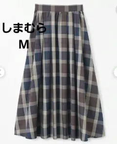 しまむら　terawear emu チェックスカート　M