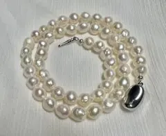 A6232 真珠　ネックレス 天然　無加工　本真珠 バロック 淡水　パール