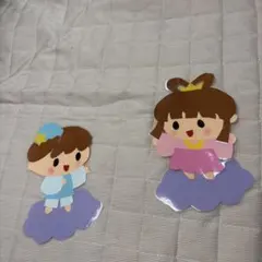 保育教材 壁面飾り 七夕 織姫 彦星 セット