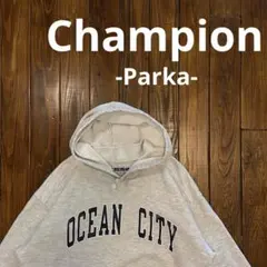USA製！！【Champion チャンピオン】OCEAN CITYロゴパーカー