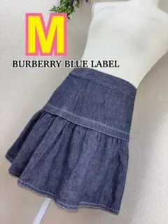 バーバリーブルーレーベル キュロット 金ボタン ミニスカート風 ノバ