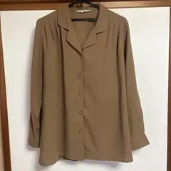 Baton Rouge 長袖シャツ ブラウス 茶色 M