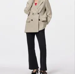 スリムフレアジーンズ gu 丈短め